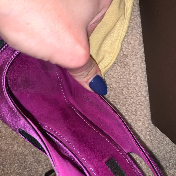 Purple satin Louis Vuitton stilettos - Picture 4 of 6